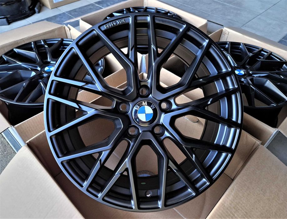 Alufelgi 17 BMW 5x120 1 3 X1 X3 F30 E90 E46 F20 E87 83 F25 Czarne 428#