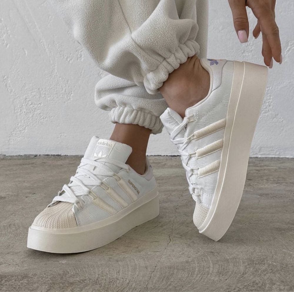 Кросівки Жіночі Adidas Superstar Beige White 36-40 Люкс