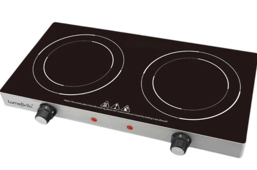 інфрачервона настільна плита 2400 Вт портативна плитка на 2 конфорки