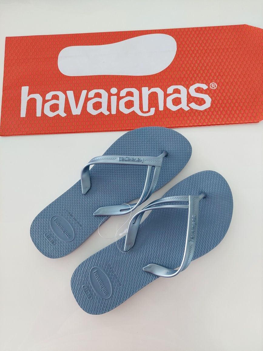 Havaianas Elegance azuis - Novo Modelo