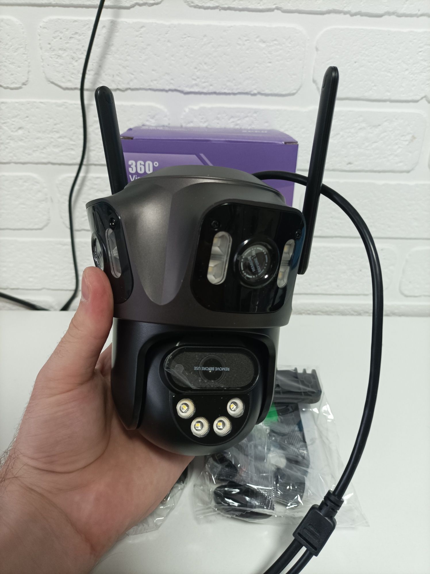 WiFi камера з великим радіусом зйомки XM88 12МП вулична камера ICSee