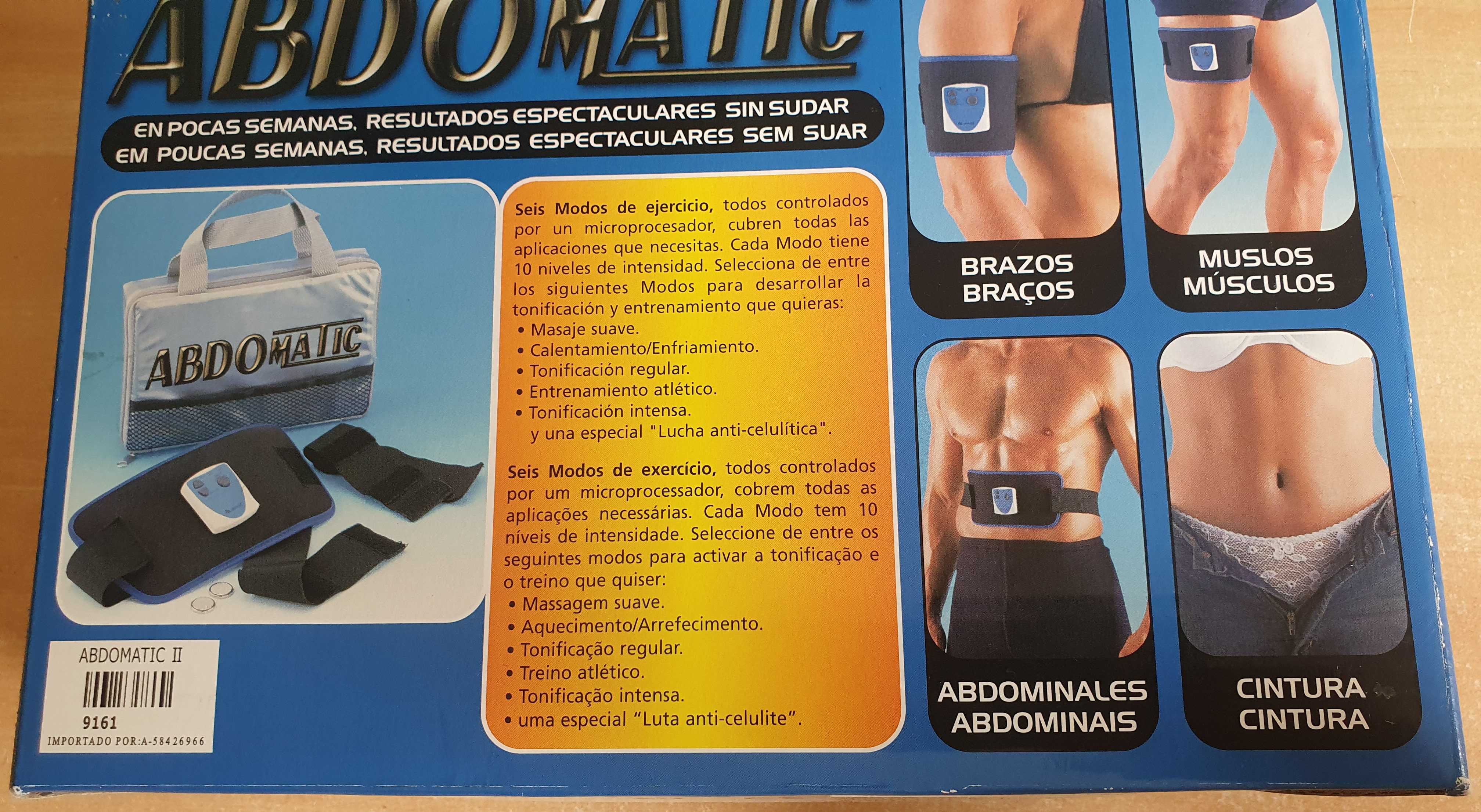 Aparelho fitness de electroestimulação muscular ABDOMATIC