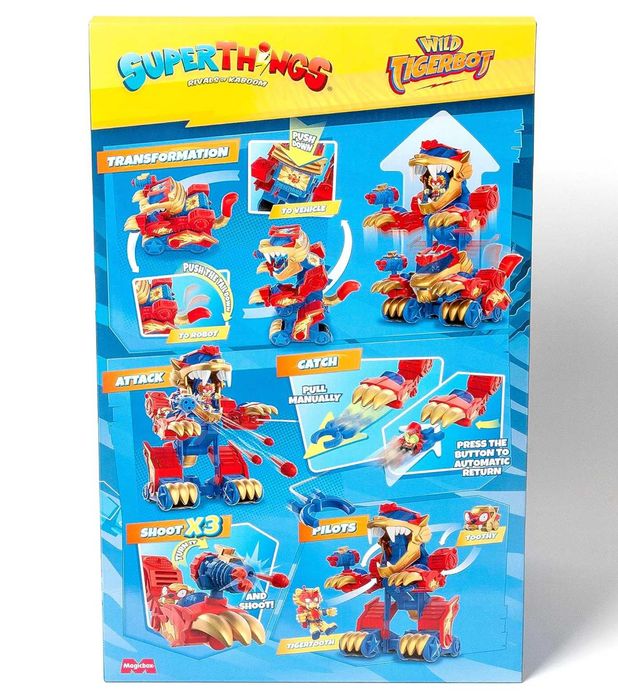 Робот трансформер SuperThings Tiger Robot Wild Transformer Tigerbot