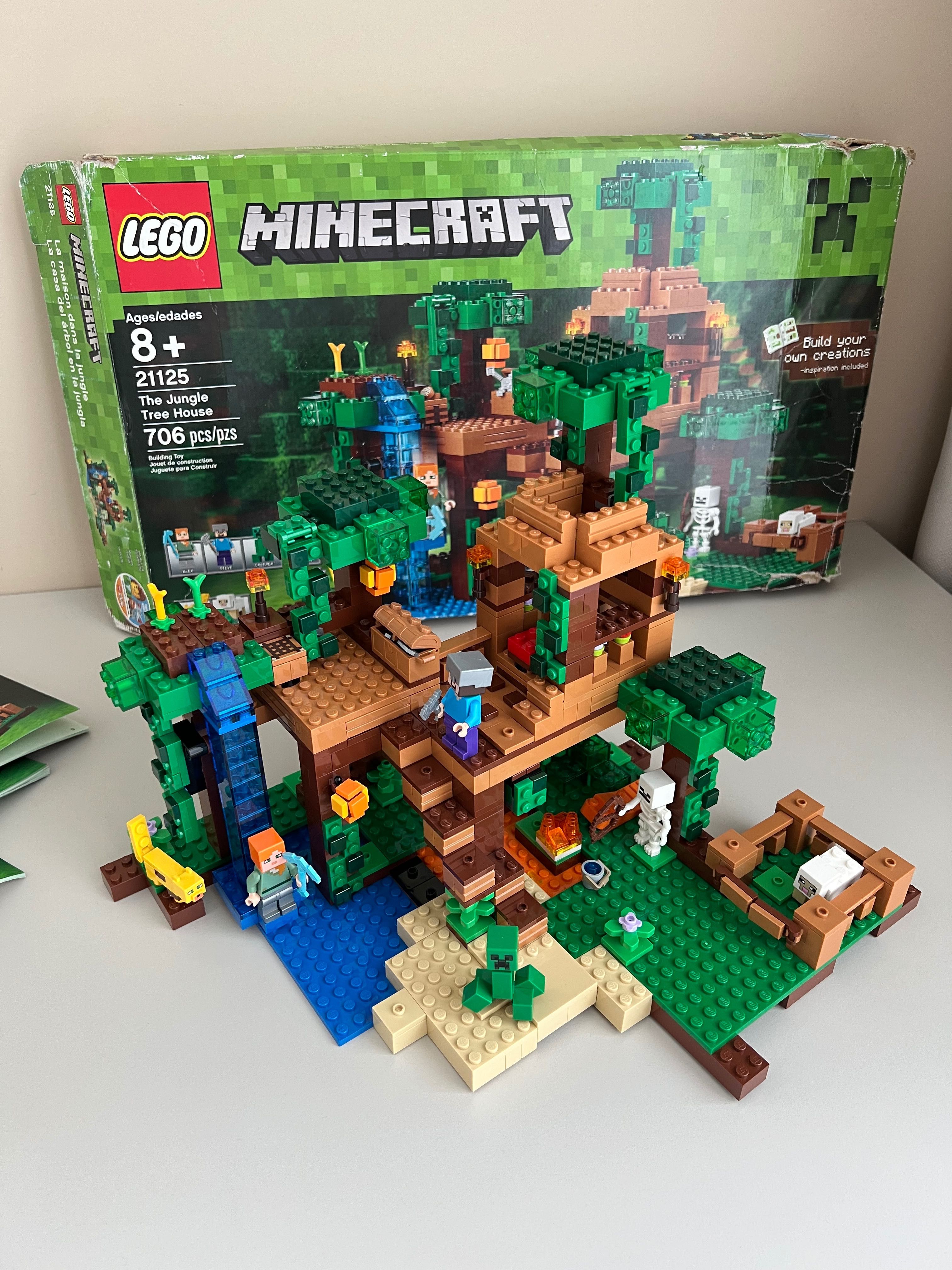 Конструктор LEGO Minecraft Будиночок на дереві в джунглях (21125)