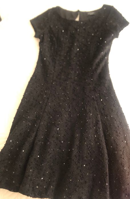 Vestido preto com brilhantes
