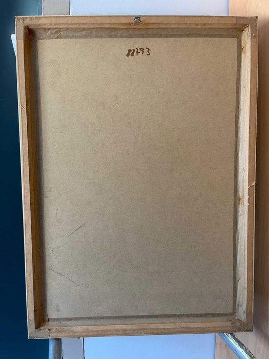 Quadro Abstrato em moldura de madeira