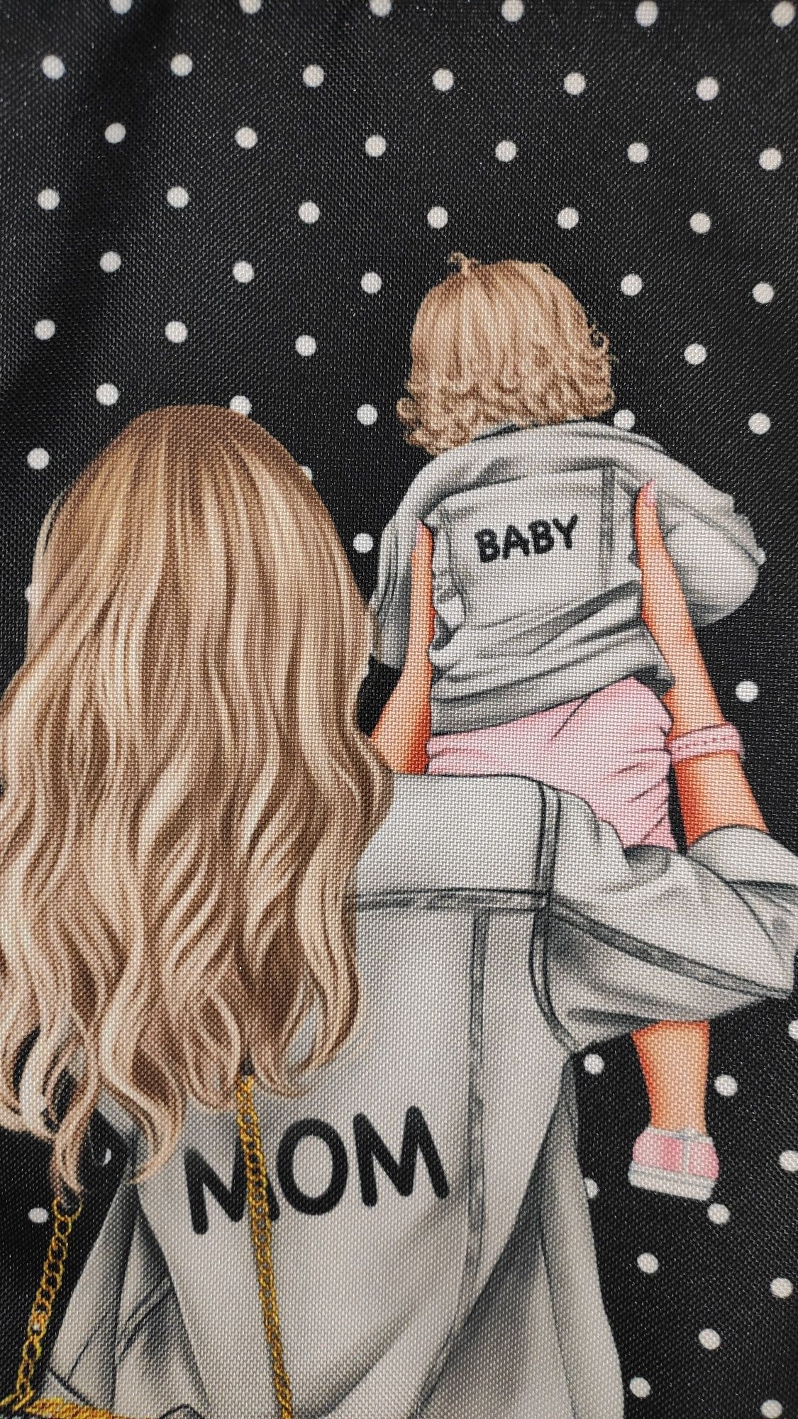 Torebka do wózka plus paski torebka mama blond i córka