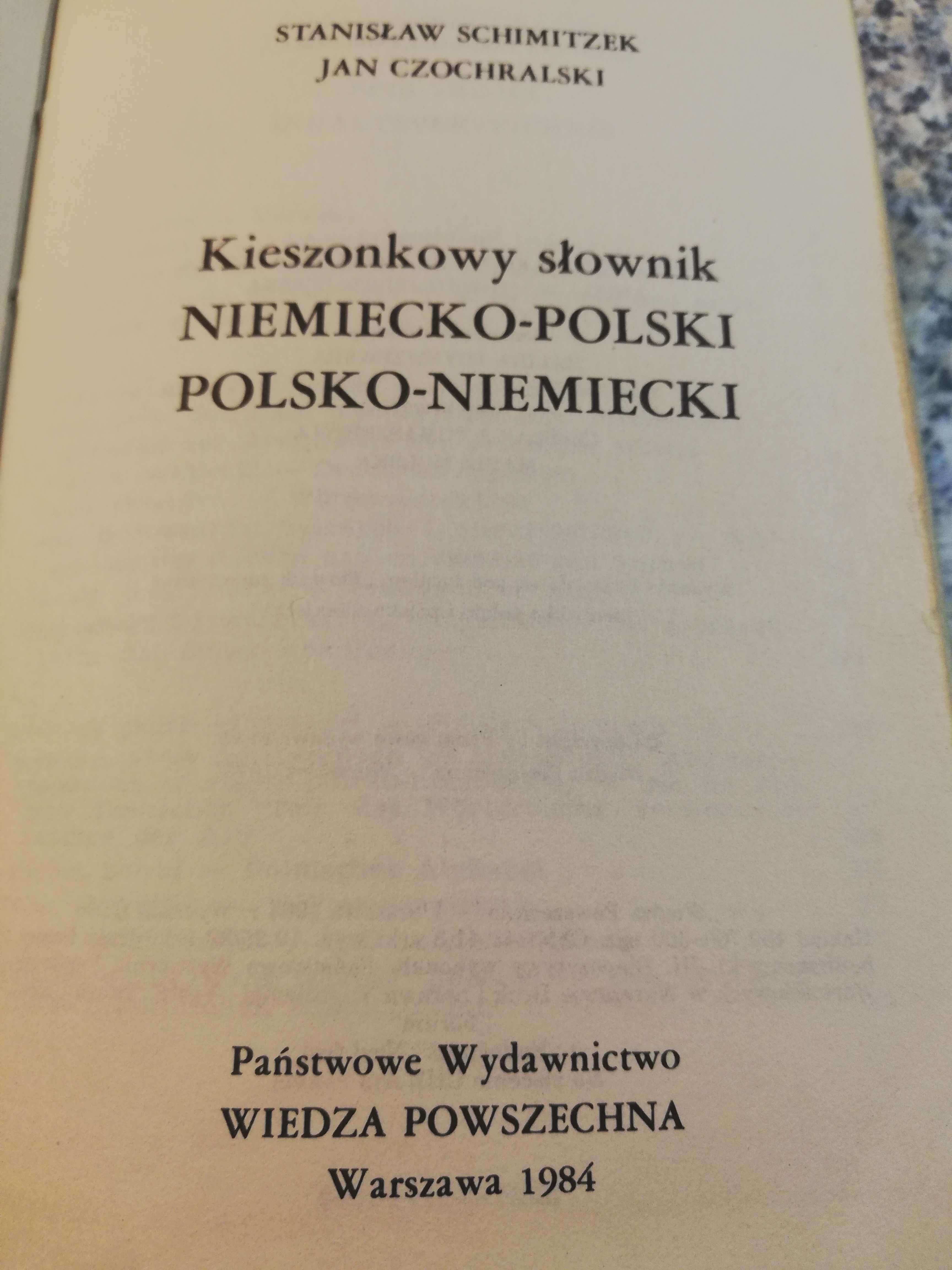 Słownik kieszonkowy niemiecko polski / polsko niemiecki