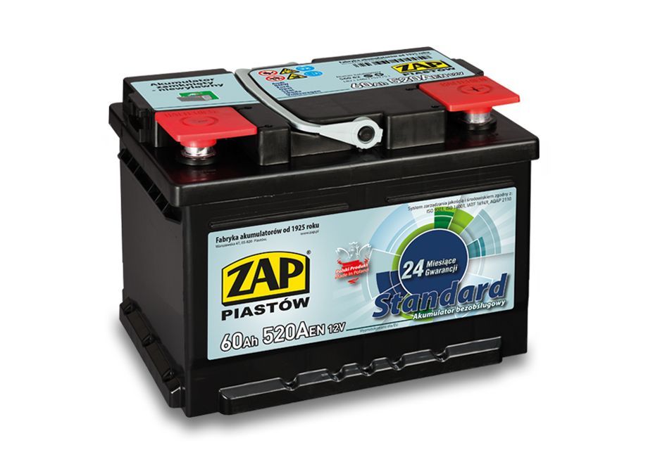 akumulator zap piastów SZNAJDER 60AH 520A 12V 242x175x175