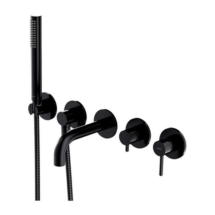 Bateria wannowa 5-otworowa podtynkowa Y1237-1SBL czarna nowa FV 23%