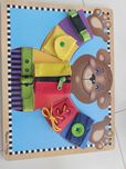 Montessori  Melissa & Doug tablica sensoryczna Miś