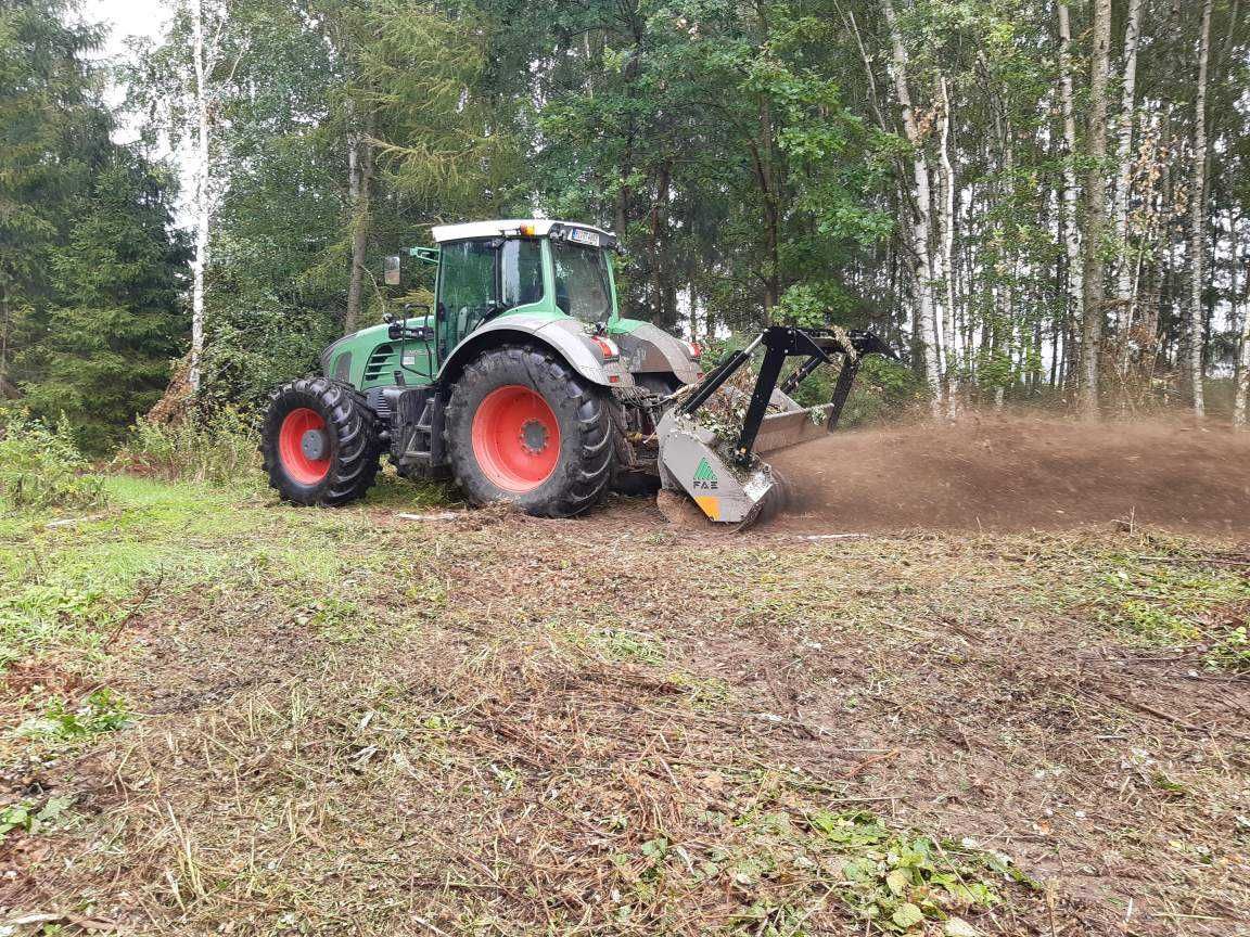 Karczowanie, wycinka, mulczer wgłębny, rekultywacja, frezowanie pni