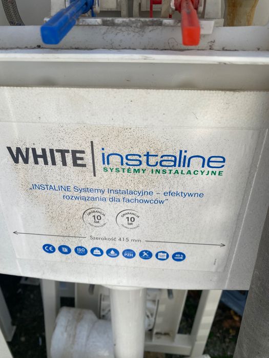 Podtynkowy stelaż do wc white instaline