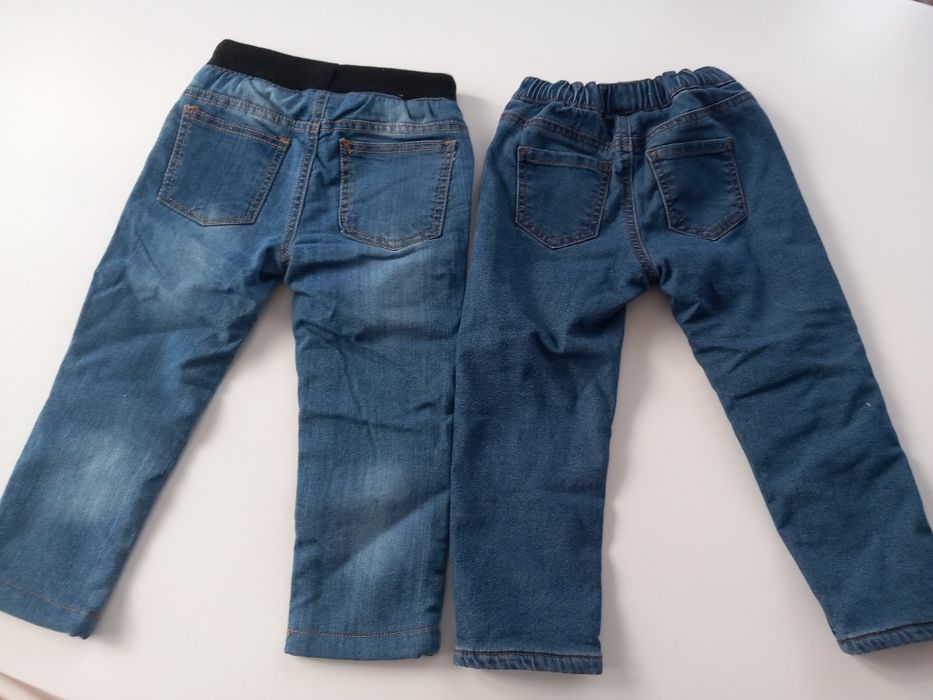 Jeansy ocieplane roz.98 - 2pary