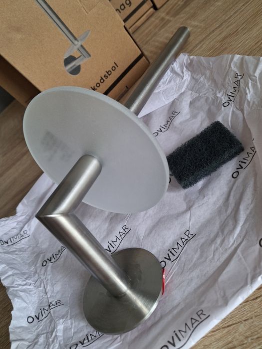 Ovimar Skodsbol Uchwyt na papier do przyklejania 3M Stal nierdzewna Sz