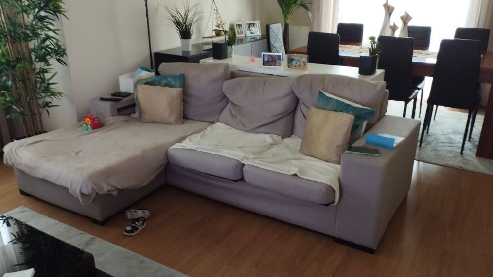 Sofá chaise long em bom estado