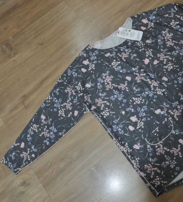 SALKO - Nowa bluzka R.44 XL- XXL , piękna bluzeczka z motywem kwiatów