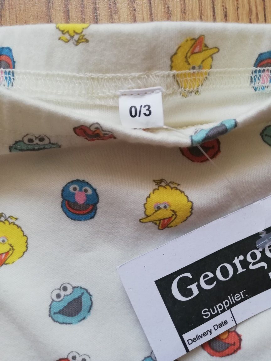Komplet niemowlęcy George, bluzka i półśpiochy George, 0-3 m-ce, 56-62