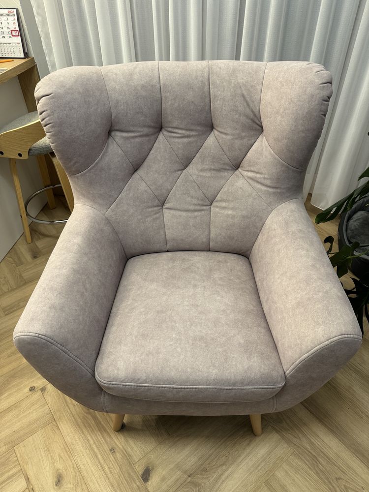Sofa + fotel Voss stan idealny, odporna łatwoczyszcząca tkanina Zoya