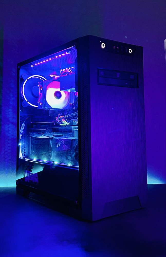 Komputer Do Gier Gamingowy RGB Intel I7 6X4,0Ghz, RX5700 , 16GB DDR4