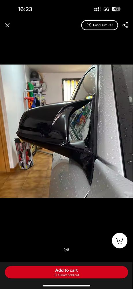 Bmw m2 comp  capas para retrovisores serie 1 e 2