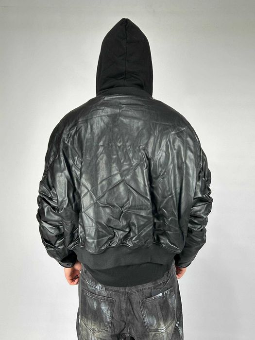 Бомбер двохшаровий MA-1 черный куртка чорна курточка opium black S M L