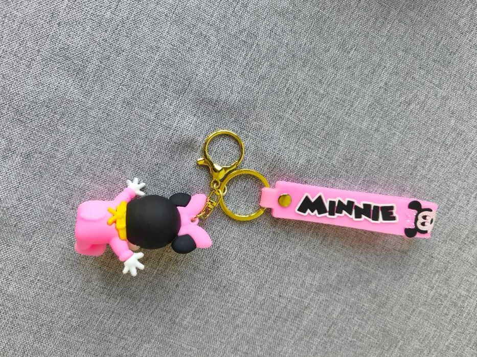 Różowa Myszka Minnie zawieszka do kluczy torebki brelok nowy