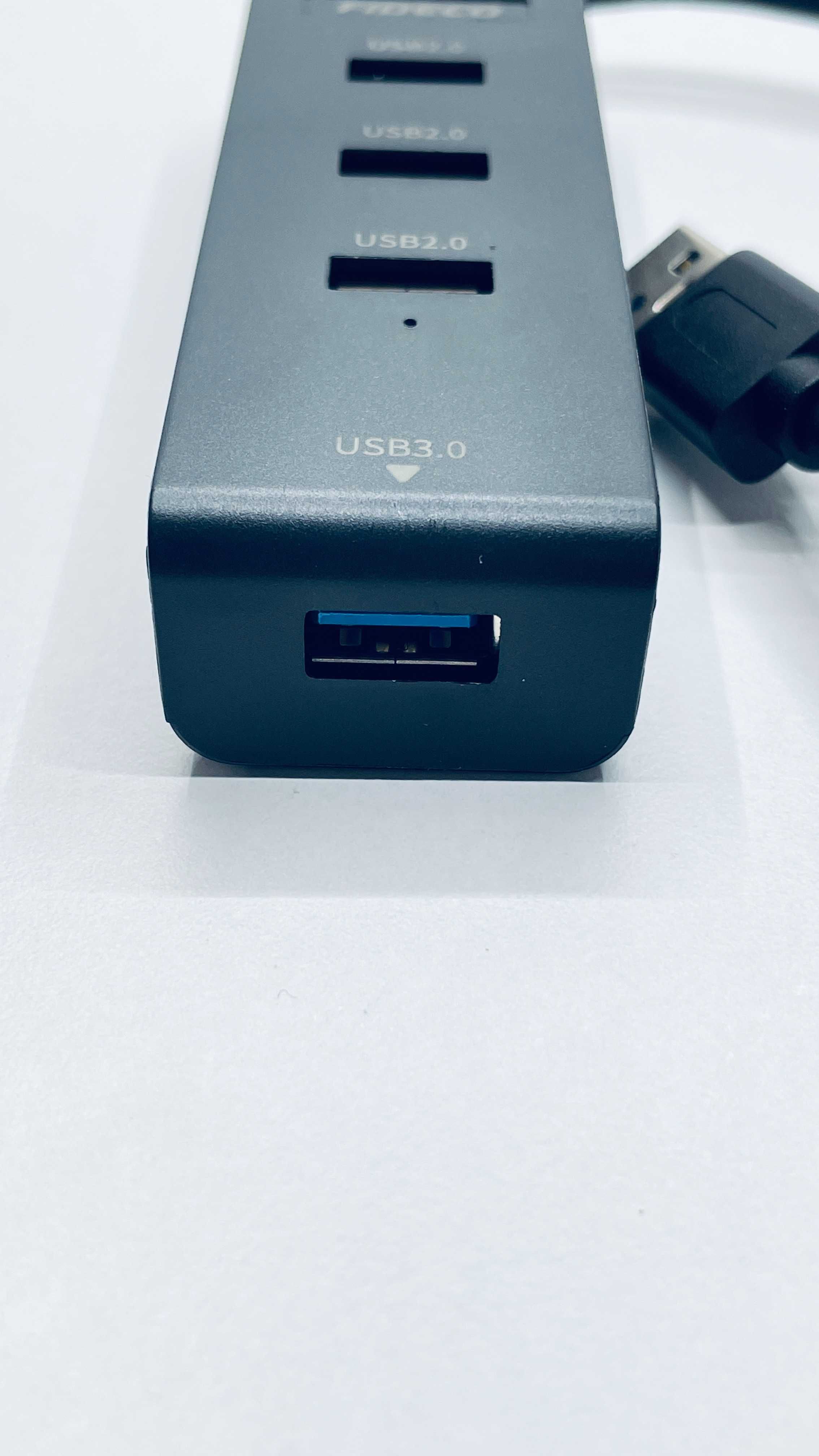 Hub USB Fideco 4 porty 1x usb 3.0 + 3x usb 2.0 + USB C do laptopa pc