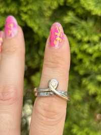Piękny stary pierścionek srebro 925 próba 6.5g