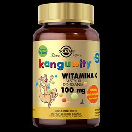 Solgar Kanguwity witamina C 100 mg do ssania dla dzieci 90 pastylek.
