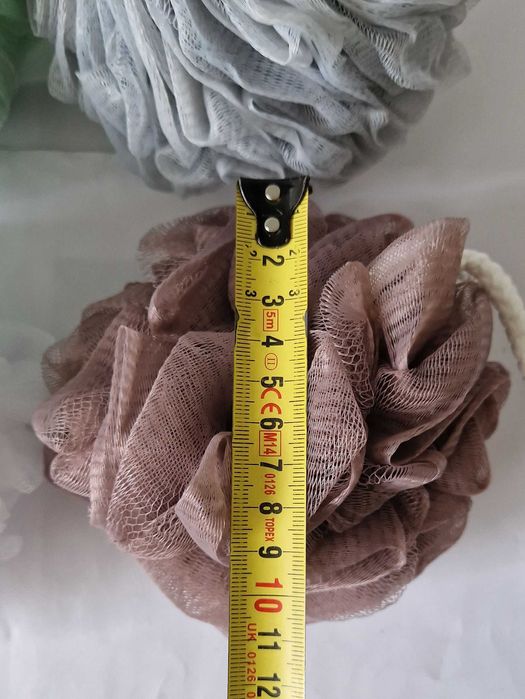 Zestaw 4 puf do kąpieli, myjek do kąpieli,