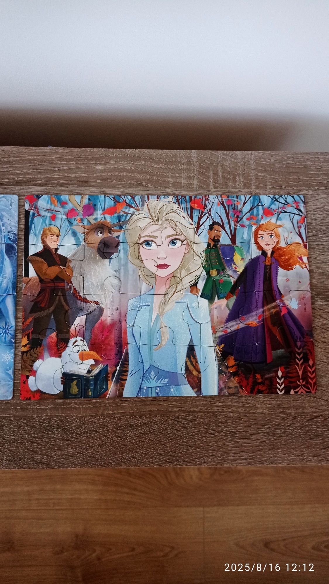 Puzzle 2 w 1 Kraina lodu Frozen Disney 2 x 20 elementów