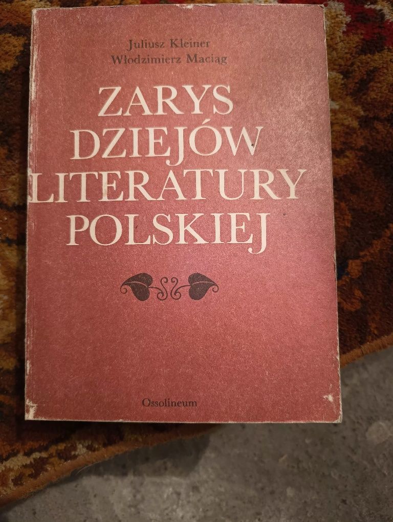 Ksiazka Zarys dziejów literatury polskiej