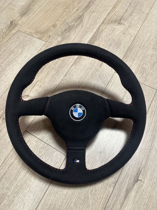 М кермо руль bmw e36 m tech 370мм алькантара