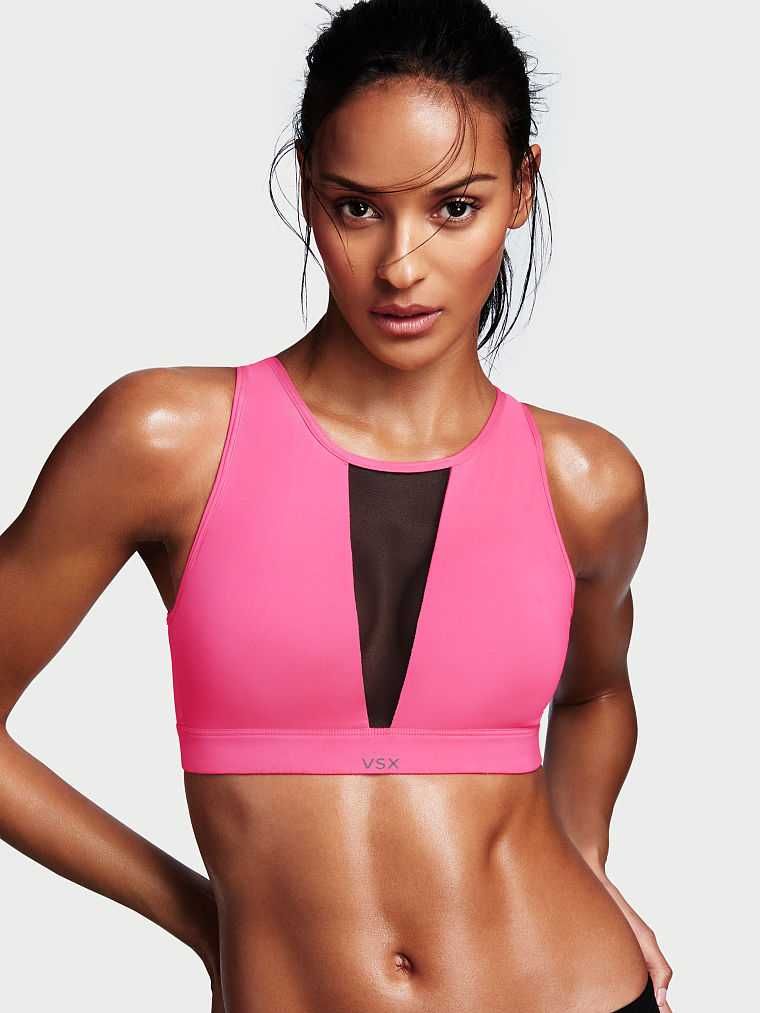 Victoria's Secret High-neck Mesh Sport Bra ORYGINAŁ rozm. S