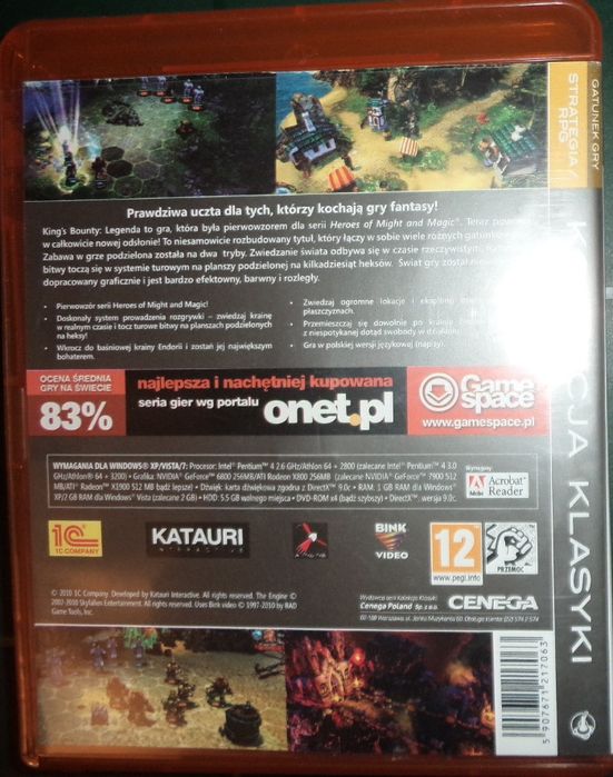 King`s Bounty PC DVD BOX, Kolekcja klasyki, Katauri, Cenega 2008