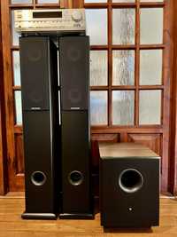 Kino zestaw audio Protonsil subwoofer amplituner onkyo