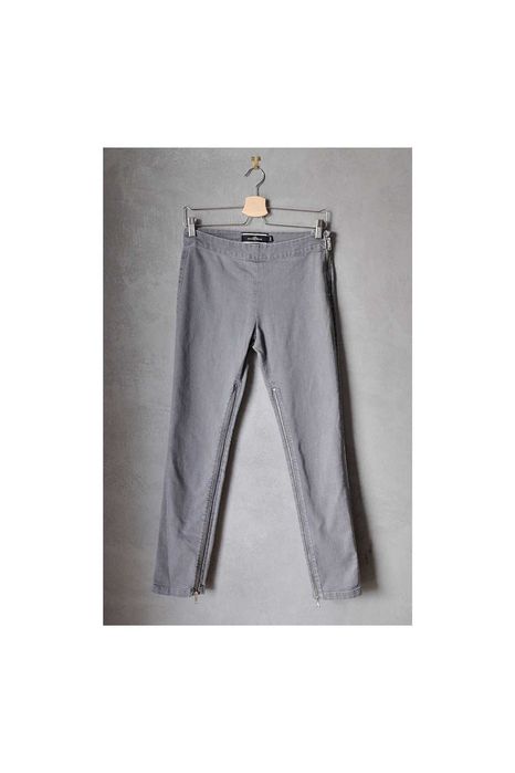 Rockowe jegginsy by Malene Birger zamki zip szare 27/32