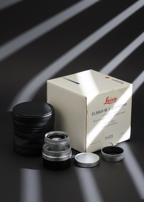 LEICA Elmar-M 50mm f2.8 Lente +Caixa