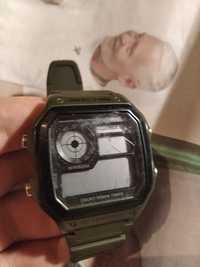 Спортивные часы Skmei 1299 (army green) наручные зелёные электронные