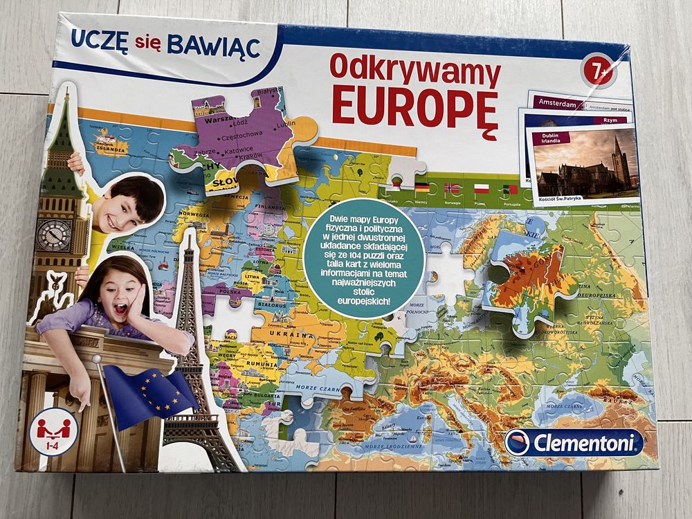 Odkrywamy Europę - puzzle i karty Clementoni