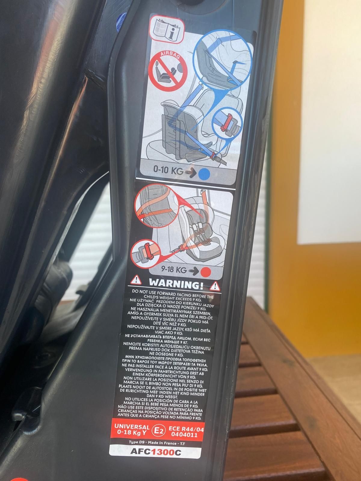 Cadeira auto bebê - Muito Nova