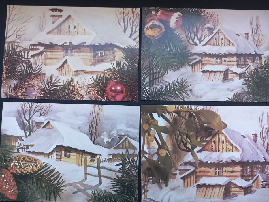 D.Orszulik akwarele z motywem świątecznym.
