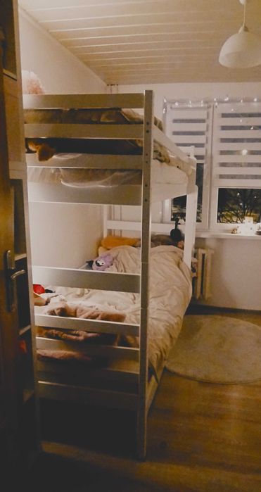 Łóżko piętrowe białe, młodzieżowe