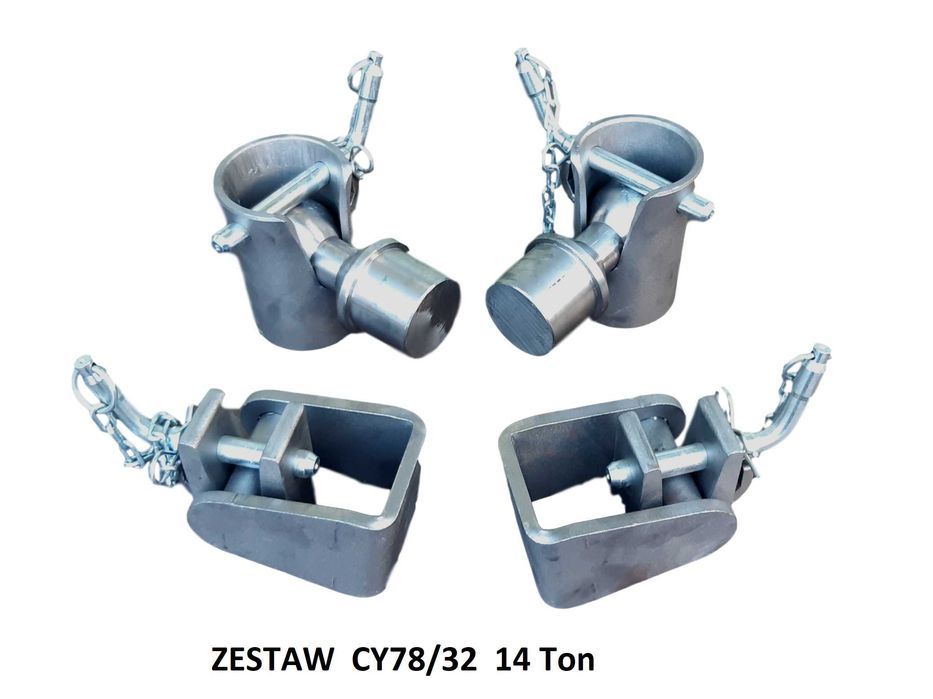 Zestaw kul "80" i szczęk "30" do wywrotu skrzyni 14 Ton