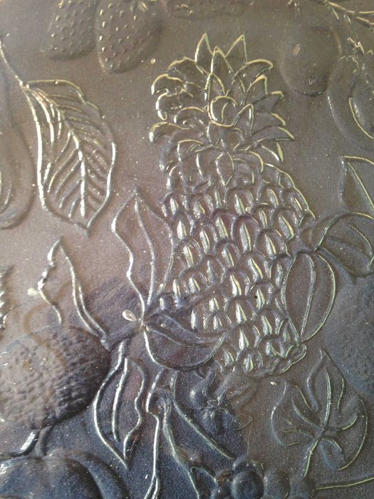 Prato grande de vidro