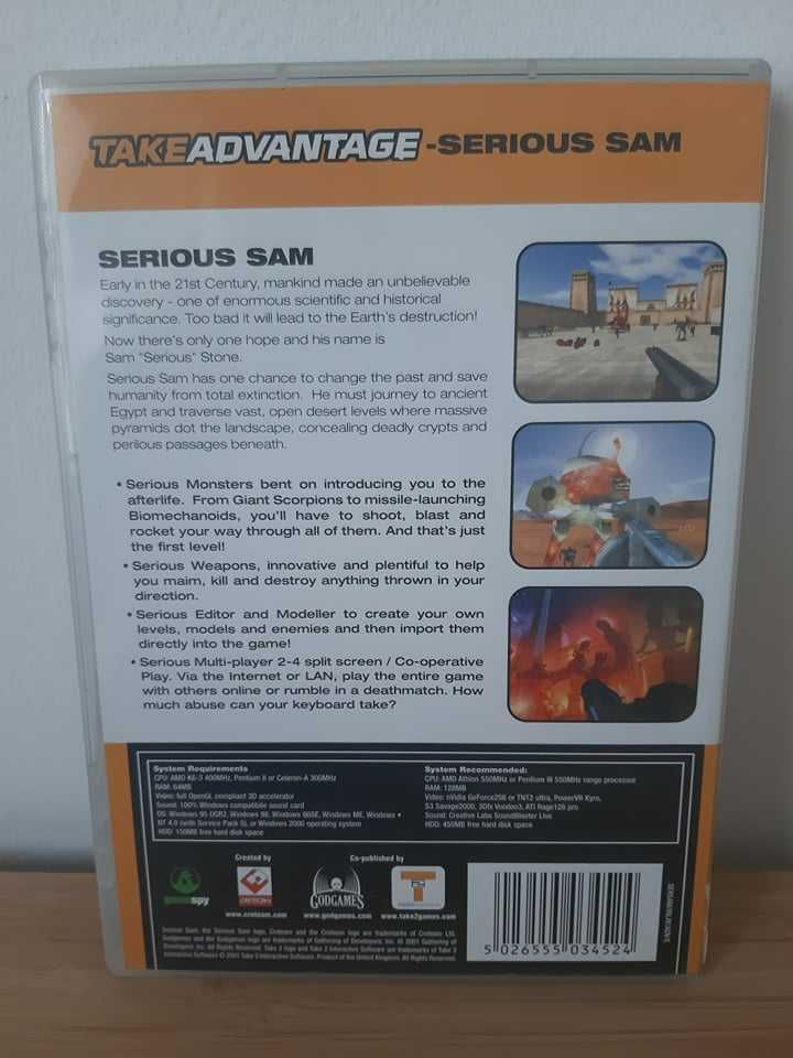 Take Advantage - Serious Sam The First Encounter PC CD-Rom