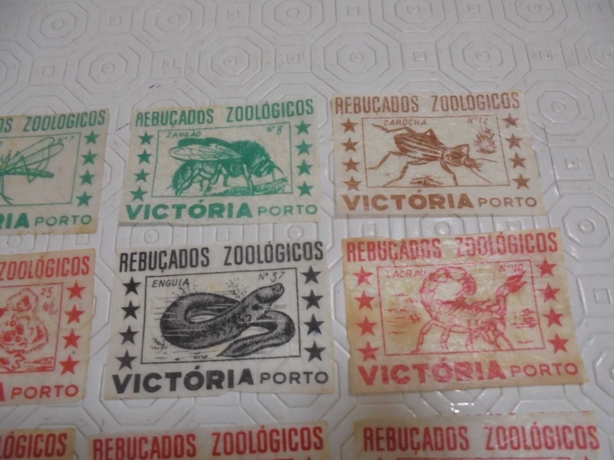 24 cromos Rebuçados Vitória Zoológicos anos 60