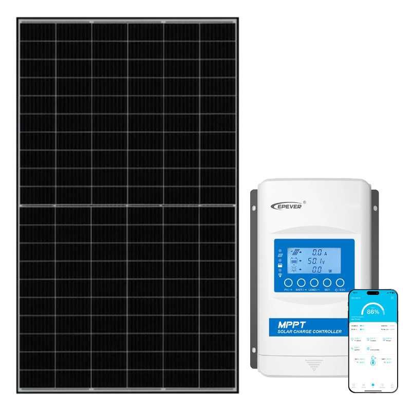 Zestaw solarny do kampera panel sztywny 435W regulator 30A MPPT