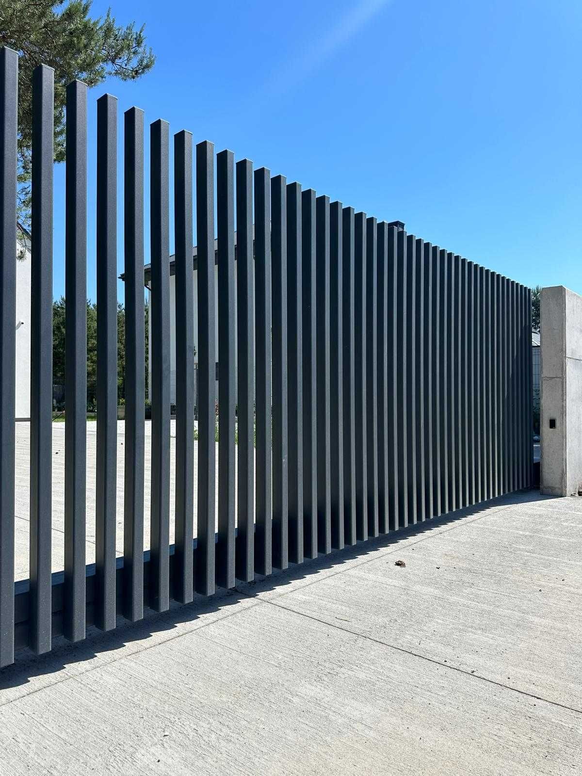Ogrodzenie grzebieniowe płot nowoczesne ogrodzenie palisada pionowa
